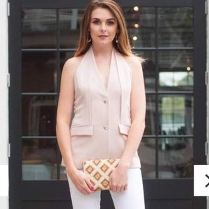 NWT GREYLIN MIRANDA button up halter vest - size S